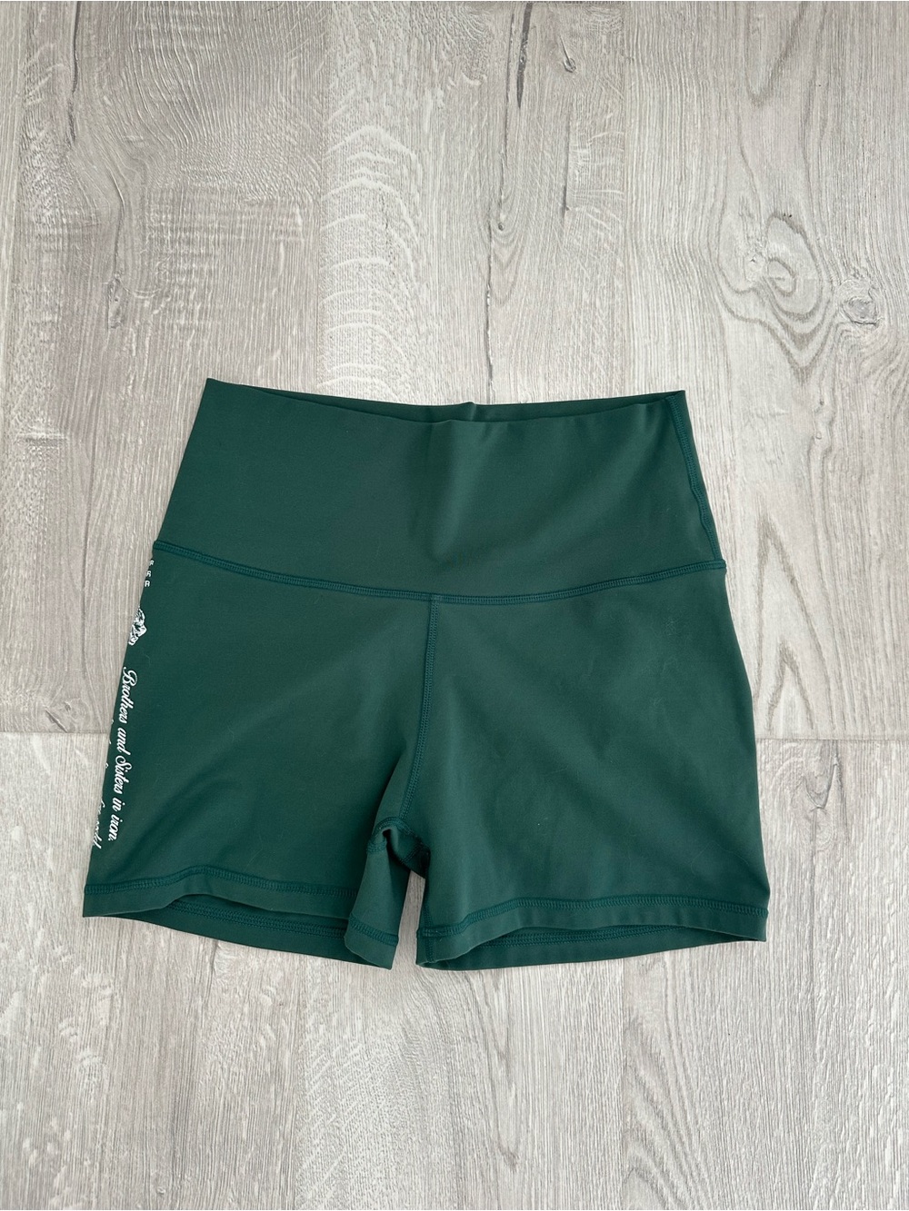 Darc Sport Dark Green High-Waist Bike Shorts